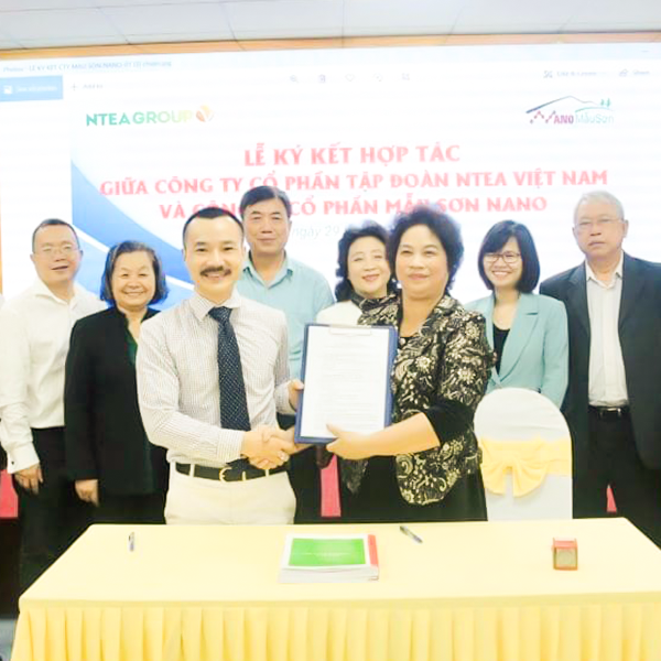 Tập đoàn Ntea và Công ty CP Mẫu Sơn nano ký kết biên bản hợp tác sản xuất và phát triển